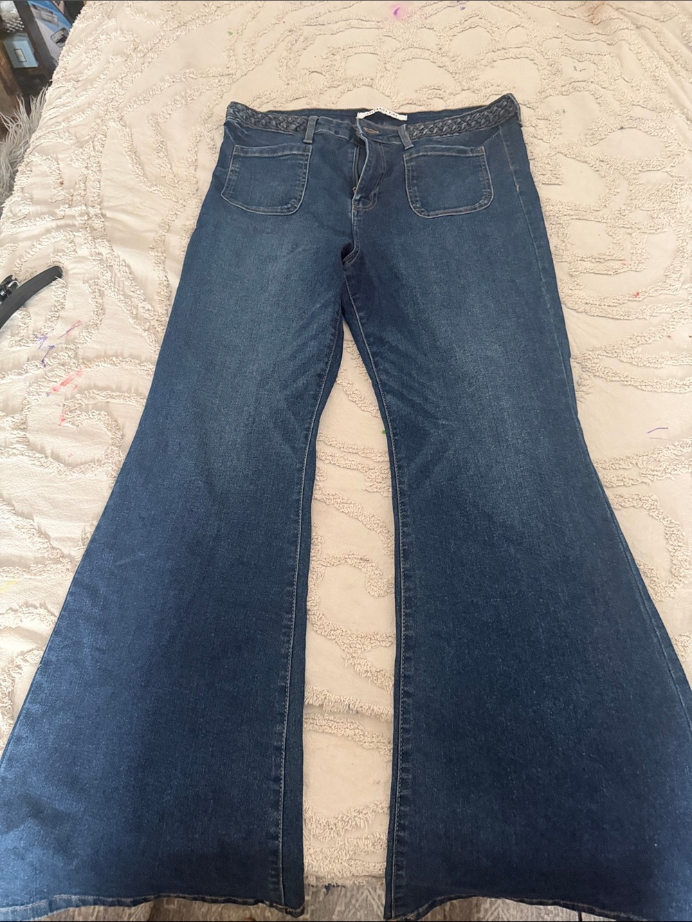 Celebrity Pink Dark Blue Flare Jeans